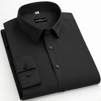 Premium Cotton Blend Solid Shirts (Black)