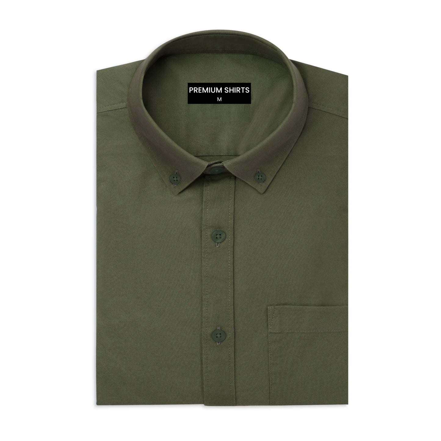 Olive Green Northface Shirt for Man