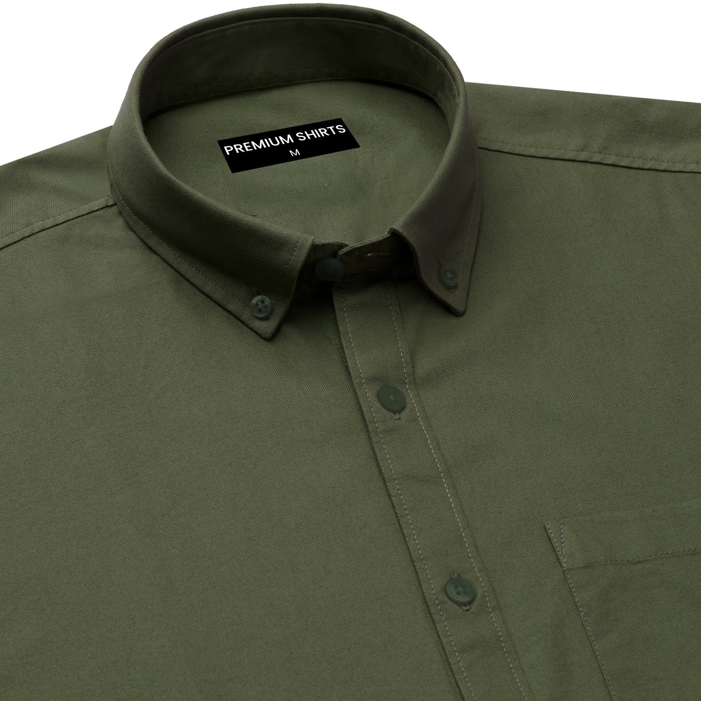 Olive Green Northface Shirt for Man