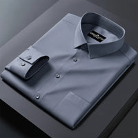 Premium Cotton Solid Shirt for Man (Dark Grey)