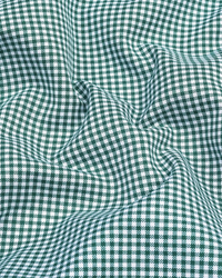 Green Check Oxford Premium Cotton Shirt For Men