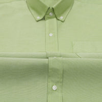 Pack of 2 Oxford Cotton Shirt For Men (Silver & Green)