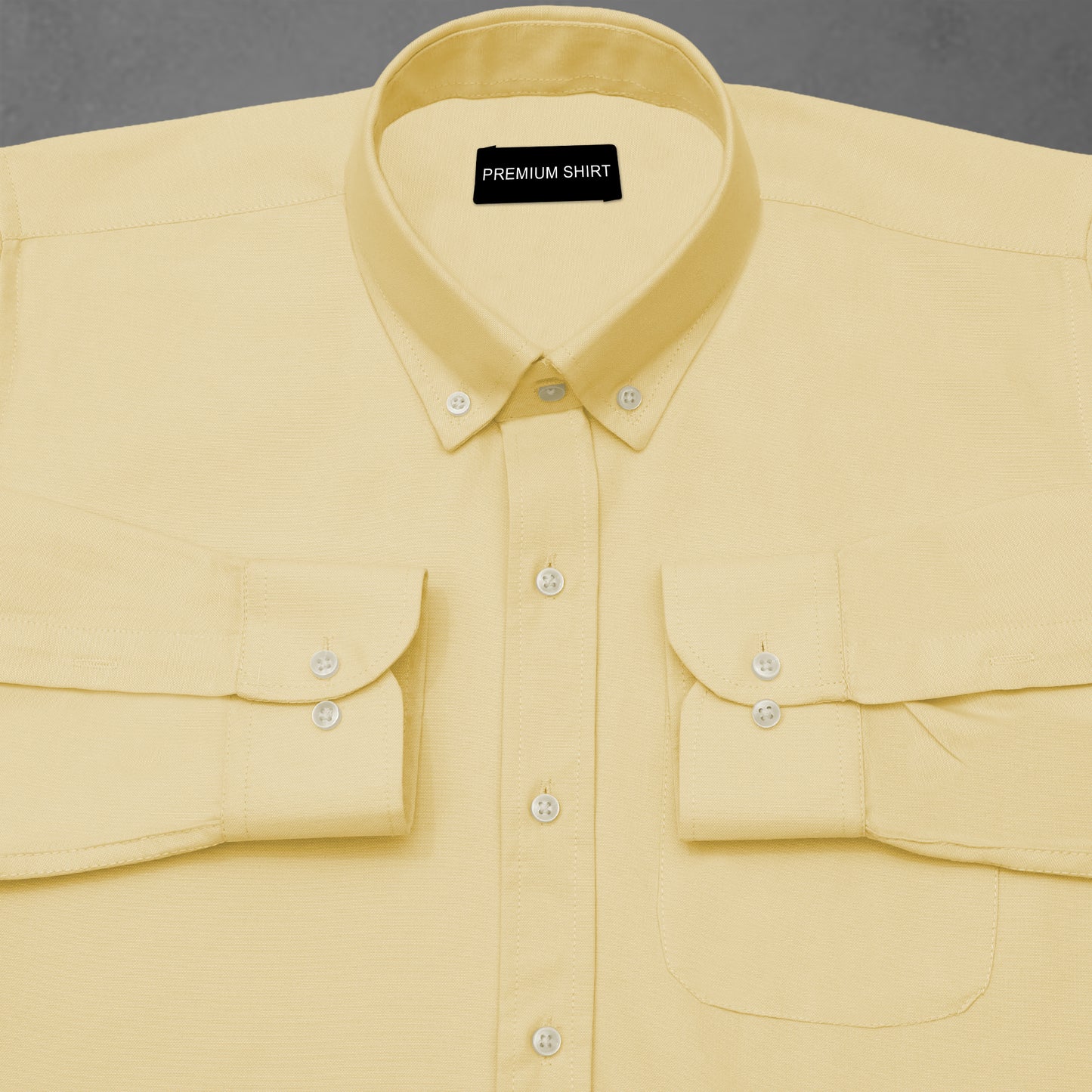 New Lemon Oxford Cotton Shirt For Men