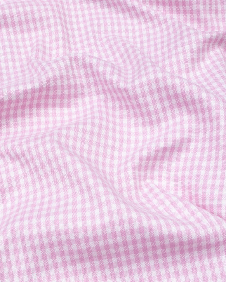 Light Pink Check Oxford Premium Cotton Shirt For Men