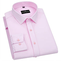 New Cotton Blend Solid Shirts (Light Pink)