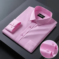 Premium Cotton Solid Shirt for Man (Light Pink)