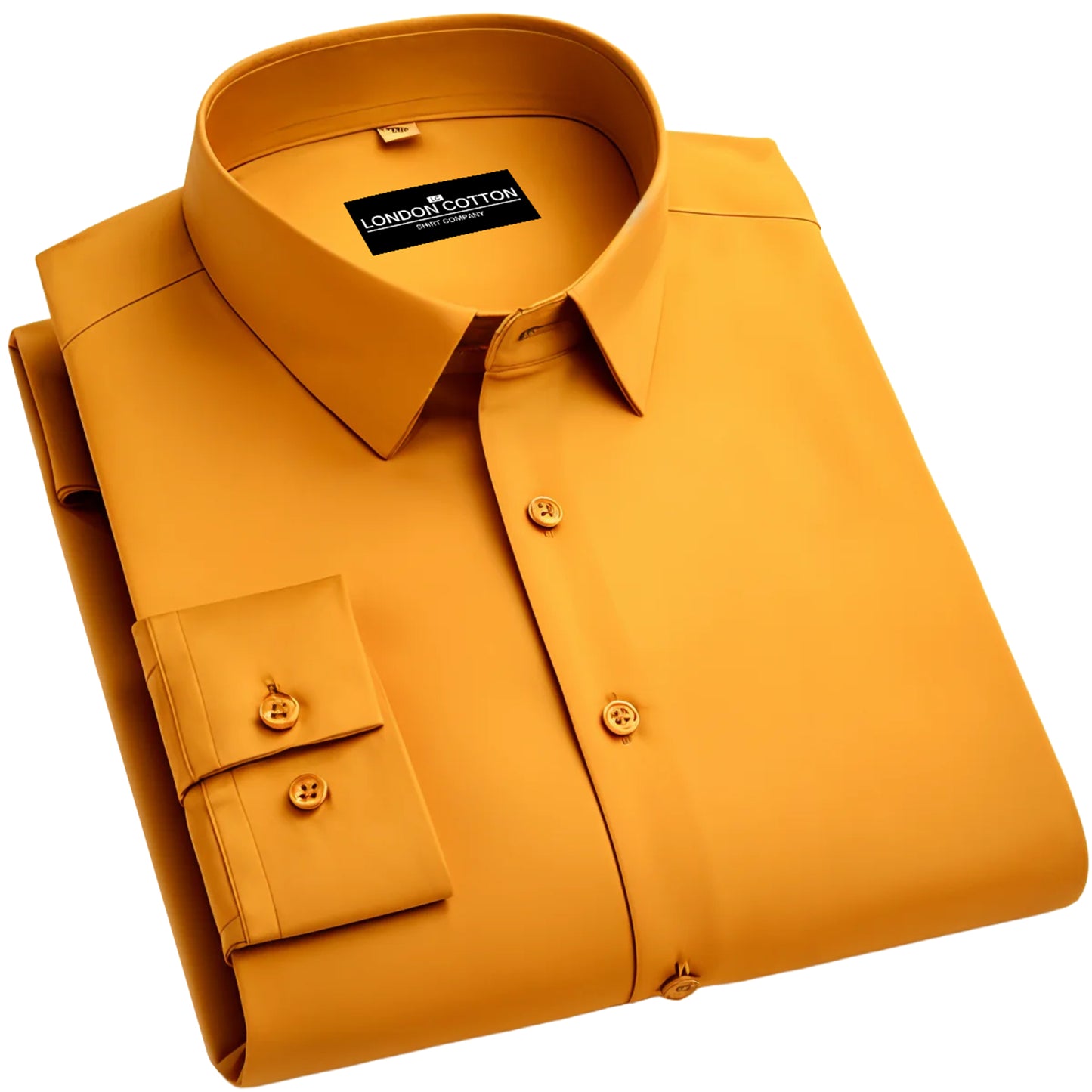 Premium Cotton Blend Solid Shirts (Mustard)
