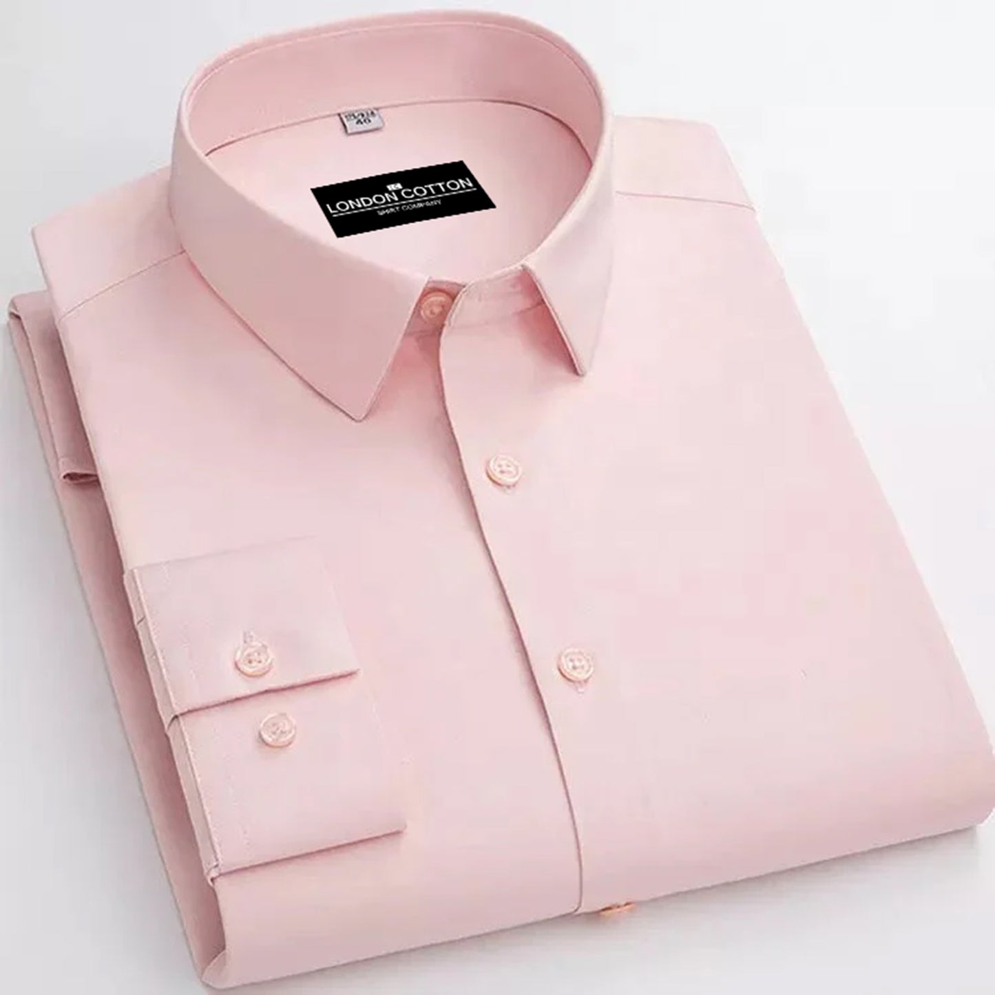 Premium Cotton Blend Solid Shirts (Pink)