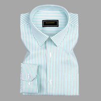 Pista Stripe Oxford Premium Cotton Shirt For Men