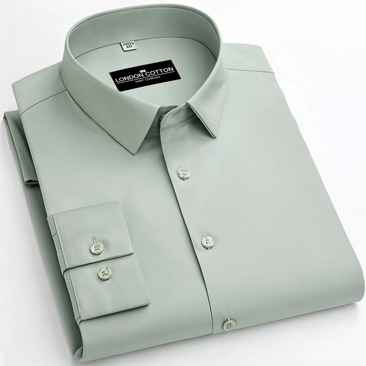 Plain Cotton Blend Solid Shirts (Pista)