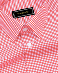 Red Check Oxford Premium Cotton Shirt For Men