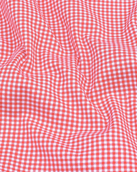 Red Check Oxford Premium Cotton Shirt For Men