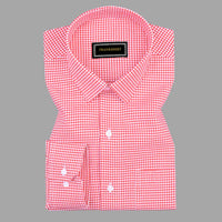 Red Check Oxford Premium Cotton Shirt For Men