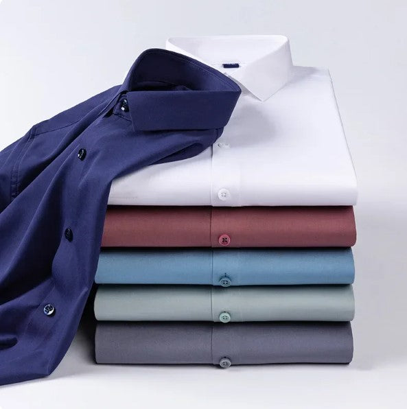Multiple Formal shirts stacked one on one