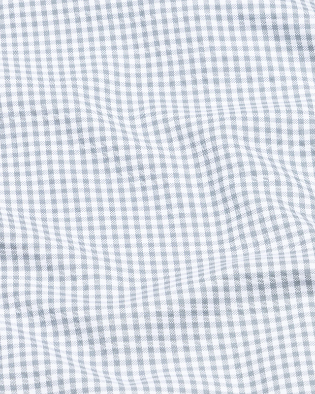 Silver Check Oxford Premium Cotton Shirt For Men