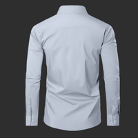 Silver shirt back side on a black background