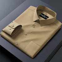 Pack of 2 Premium Cotton Solid Shirt for Man (Dark Grey, Skin)