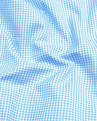 Sky Blue Check Oxford Premium Cotton Shirt For Men