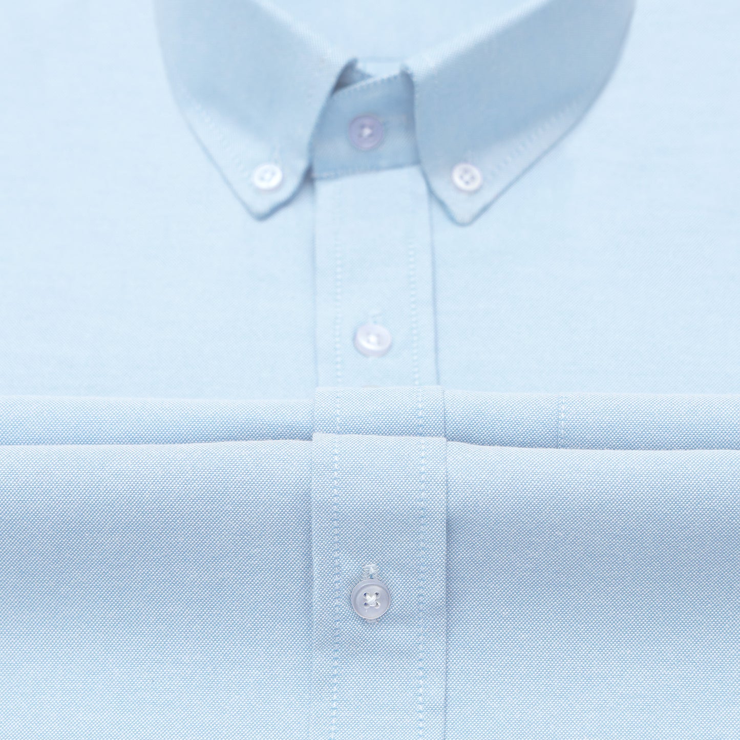 New Sky Blue Oxford Cotton Shirt For Men