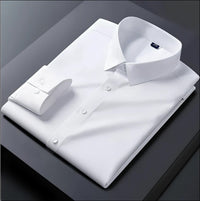 Pack of 2 Premium Cotton Solid Shirt for Man (White, Dark Grey)