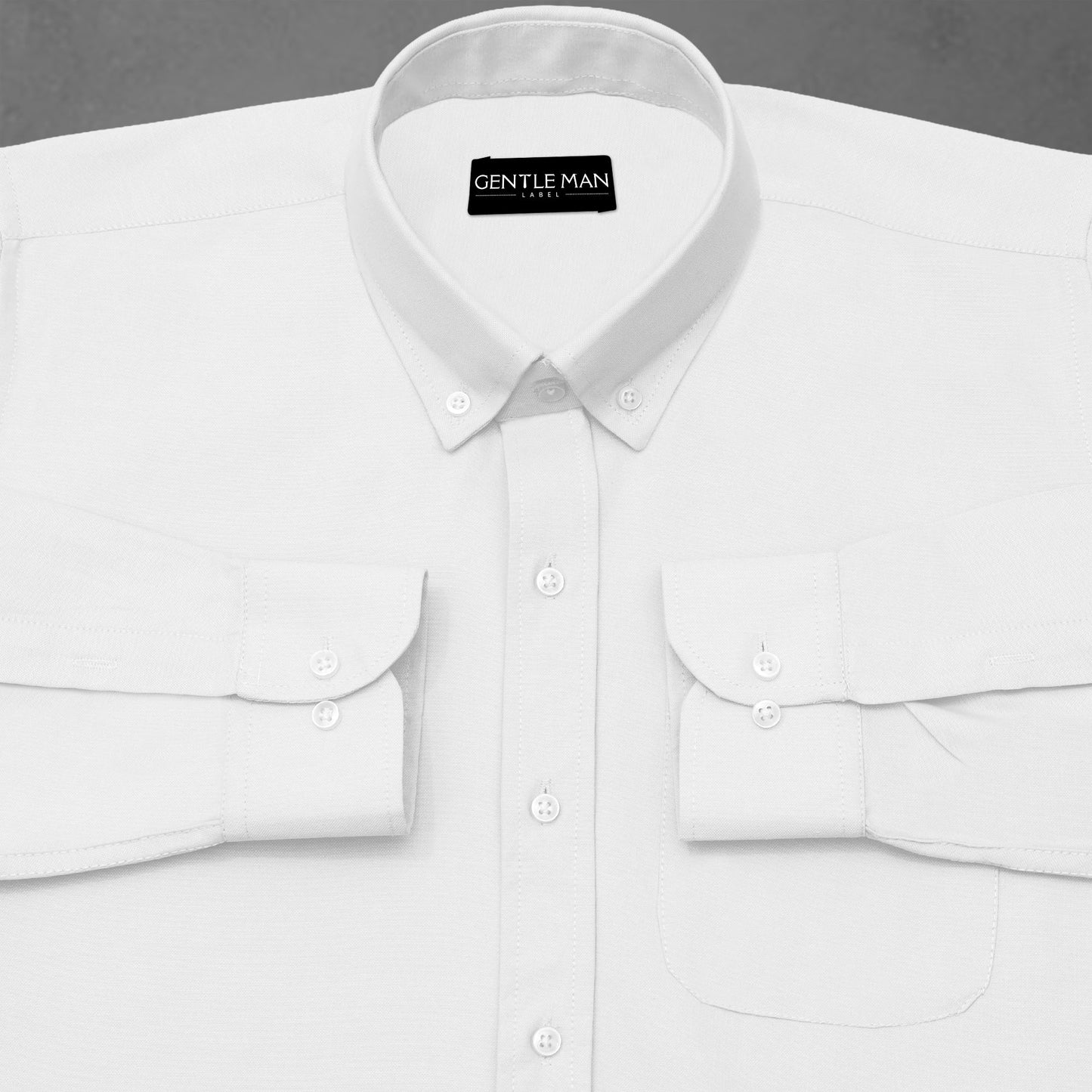 New Pearl White Oxford Cotton Shirt For Men