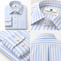 Men's White Striped Oxford Shirt – Regular Fit