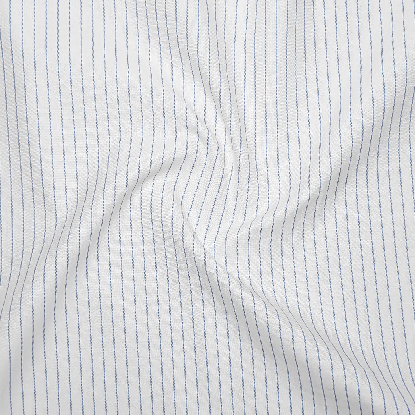 Blue Pinstripe Oxford Shirt For Men