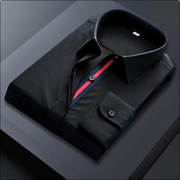 LC Black Designer Casual Cotton Shirt for Man