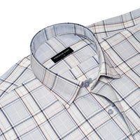 Sky Blue Classic Check Oxford Shirt for Men