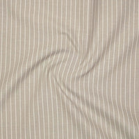 Khaki Pinstripe Oxford Shirt For Men