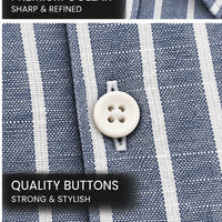 Men's Dark Grey Striped Linen Textured Shirt – Regular Fit (Copy)