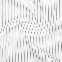 Charcoal Black Pinstripe Oxford Shirt For Men
